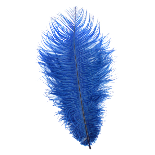 Перья страуса цвет 98 т.синий, 25-30см 1шт.  Астра 7721426/НТ108А72														