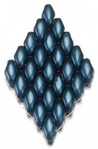 Бисер DUO стекло с двумя отверстиями цв. синий 2,5*5мм, 120шт.  KNORR PRANDELL 3119642														