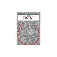 Леска для съемных спиц TWIST RED Small длина 35см цв. красный с Т-образным ключом  ChiaoGoo 7514-S