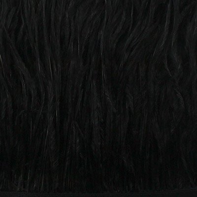 Бахрома-страус 17см цв. 025 чёрный 1,83м за 1м 025														