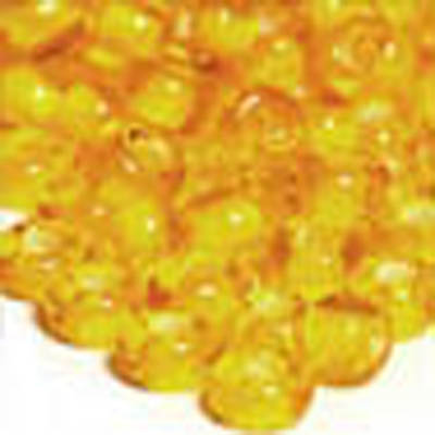 Бисер чешский  15056 желтый прозрачный с покрытием 5гр. размер R10/0  Preciosa 15056														