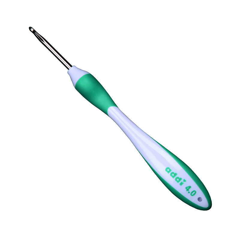 Крючок d  4,0  с эргономичной пластиковой ручкой addi/Swing Maxi сталь длина 17см  Addi 141-7/4-17														