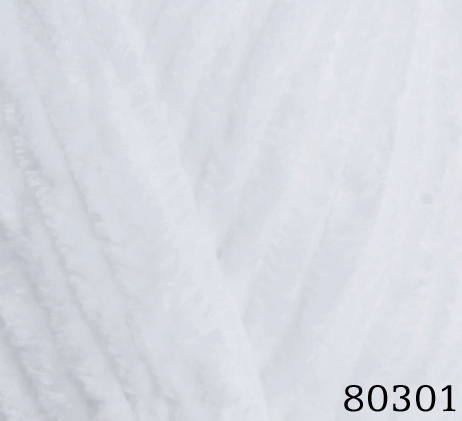 Пряжа "DOLPHIN BABY" 80301 белый 5*100г. 120м 100% полиэстр  HIMALAYA 80301														