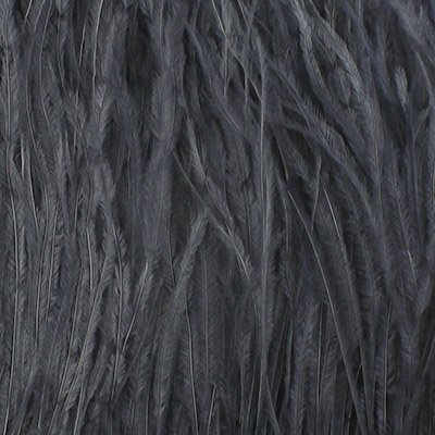 Бахрома-страус 17см цв. 038 серый 1,83м за 1м 038														