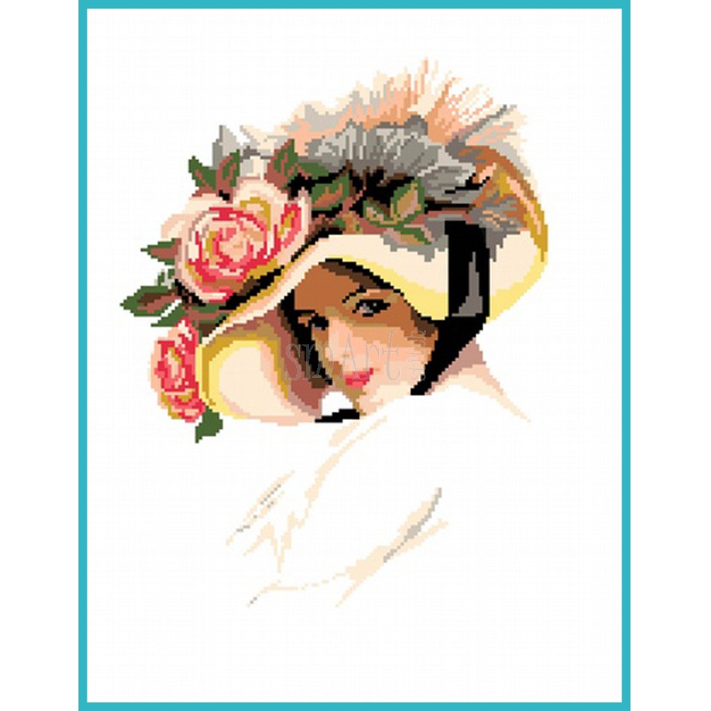 Набор для вышивания Lady with Hat (Дама в шляпе) (PN) – купить в Москве | вороковский.рф