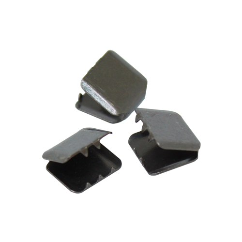 Зажим для ленты 1,0*1см металл черный никель набор 50шт. за 1шт.  СЛ ГДЗ13842/901083														
