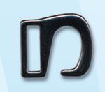 Крючок-застежка для обуви 11,5мм никель ГР за 1 шт. 69711														