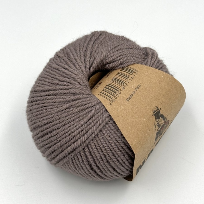 Пряжа "NATICA" 2290 коричневый, 50г/100м 100% беби альпака, 