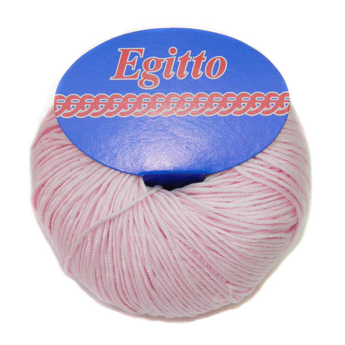 Пряжа "EGITTO" 32 розовый 10*50 г. 120м 100% мерсеризованный хлопок  Weltus