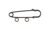 Булавка для подвесок РО-035 с 2-мя глазками под черный никель №03 35мм за 1шт  ZLATKA РО-035														