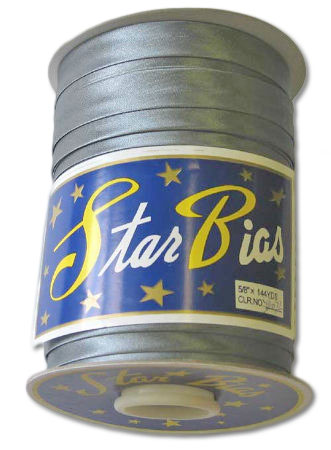 Бейка косая серебро ширина 15мм длина 65,8 (за 1 м)  Star Bias