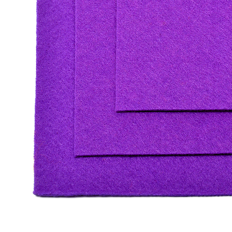 Фетр листовой жесткий фиолетовый А4 1,0мм  Идеал TBY.FLT-H1.620														