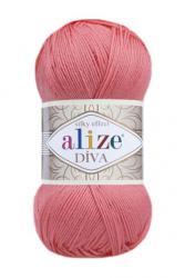 Пряжа "DIVA" розовый 619 5*100 г. 350м 100% микрофибра-акрил  ALIZE