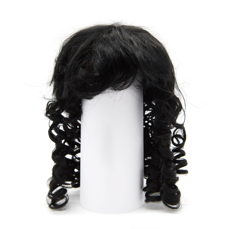 Волосы для кукол локоны d=10-11см черный  АСТРА 7708433														
