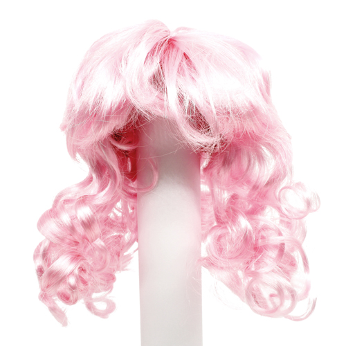 Волосы для кукол П 80 локоны розовый П 80(26380)														
