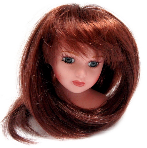 Волосы для кукол П 50 прямые каштан 23625														