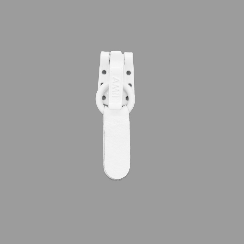 Крючок шубный металлический белый 88-001